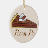 ペカンパイタートサザンフードスライスデザートグルメ セラミックオーナメント (右)