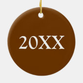 ペカンパイタートサザンフードスライスデザートグルメ セラミックオーナメント (裏面)