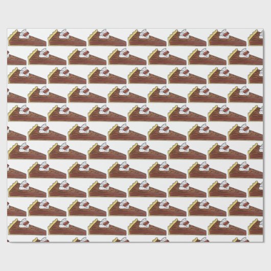 ペカンパイタートサザンフードスライスデザートグルメ ラッピングペーパー (フラット)