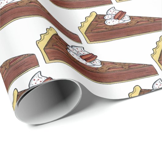 ペカンパイタートサザンフードスライスデザートグルメ ラッピングペーパー (ロールコーナー)