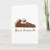 ペカンパイタートサザンフードデザートスイーツとしてパイ カード (正面)