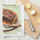 ペカンパイベーキングレシピ キッチンタオル (四つ折り)