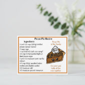 ペカンパイレシピカード ポストカード (スタンド正面)