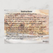 ペカンパイレシピカード ポストカード (裏面)