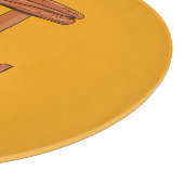 ペカンパイ記号かわいい数学先生ギフト カッティングボード (角)