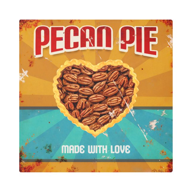 ペカンパイ メタルプリント (正面)