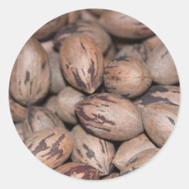 ペカン・ステッカー ラウンドシール