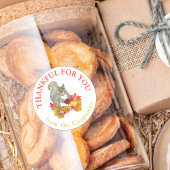 ペカン・パイとリスに感謝 ラウンドシール