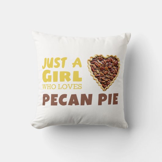 ペカン・パイを愛する女の子 クッション (正面)
