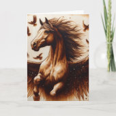 ペガウス・セピアと鳥 カード (正面)