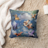 ペガカラフルソ飛んでいるスの馬の神話は実在 クッション (ブランケット)