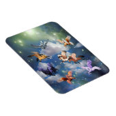 ペガカラフルソ飛んでいるスの馬の神話は実在 マグネット (右側)