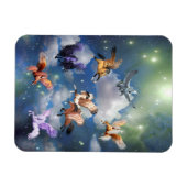 ペガカラフルソ飛んでいるスの馬の神話は実在 マグネット (横)