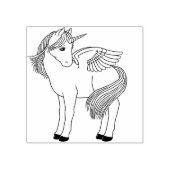 ペガコーン翼ユニコーンゴムスタンプ ラバースタンプ (インプリント)