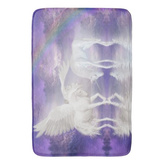 ペガサスとユニコーン バスマット (正面縦)