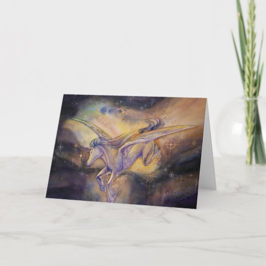 ペガサスと星雲 カード (正面)