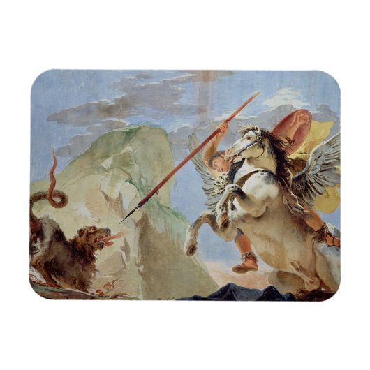 ペガサスに乗り、キメラを殺してベレロフォンが来た。 マグネット (横)