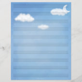 ペガサスの星空の夜の音楽の原稿紙 (裏面)