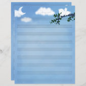 ペガサスの星空の夜の音楽の原稿紙 (正面/裏面)