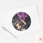 ペガサスコズミックレインボースターフェアリーガールファンタジー ラウンドシール (封筒)