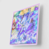 ペガサスザデビンホース スクエア壁時計 (傾斜)