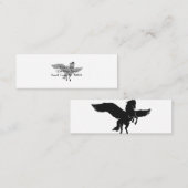 ペガサスシルエット-背景色を選択 スキニー名刺 (正面/裏面)