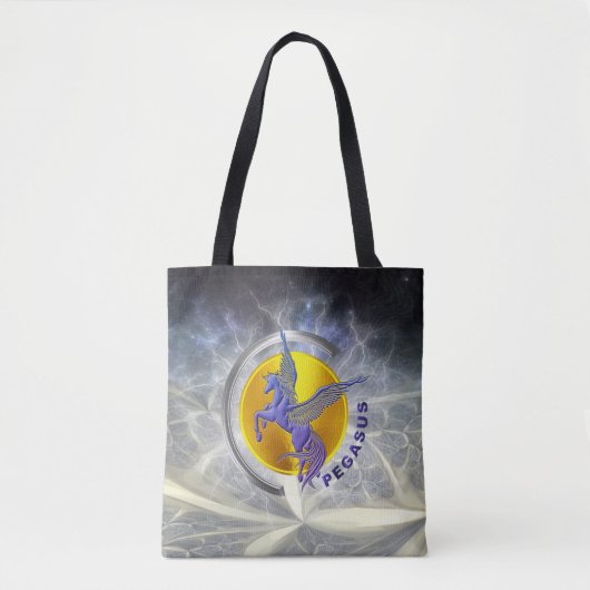 ペガサスシルバーアークとゴールデンサン トートバッグ (正面)