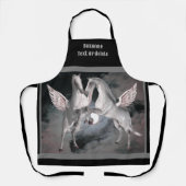 ペガサスホースフルムーンスカイパーソナライズされた エプロン (正面)