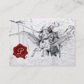 ペガサスモノグラム銀白金に乗る騎士 名刺 (裏面)