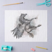 ペガサス水の色のデコページ 薄葉紙 (クラフト)