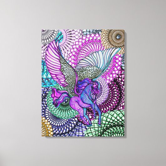 ペガサス純度 キャンバスプリント (正面)