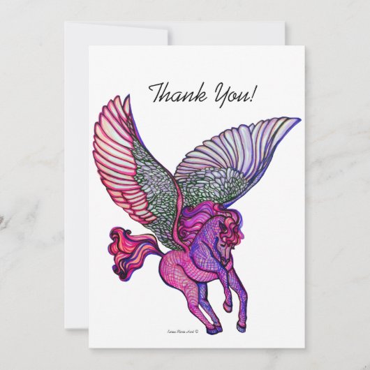 ペガサス純度 サンキューカード (正面)