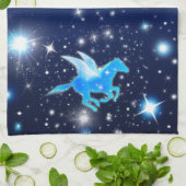 ペガサス飛んでいるス キッチンタオル (折り畳み)