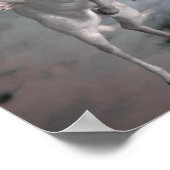 ペガサス飛んでいるファンタジーウズアート ポスター (角)