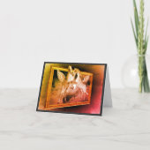 ペガサス飛んでいるファンタジーホースアートノートカード カード (正面)