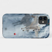 ペガサス飛んでいる&ウォーターフォールファンタジーアートフォンケース Case-Mate iPhoneケース (裏面(横))