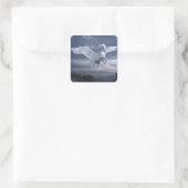 ペガサス飛行中 スクエアシール (バッグ)