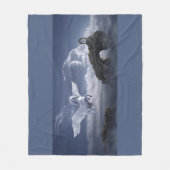 ペガサス飛行中 フリースブランケット (正面)