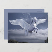 ペガサス飛行中 ポストカード (正面/裏面)