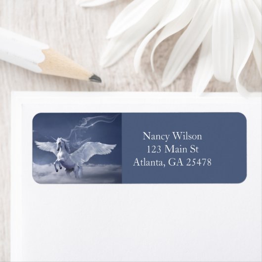 ペガサス飛行中 ラベル (インサイチュ)