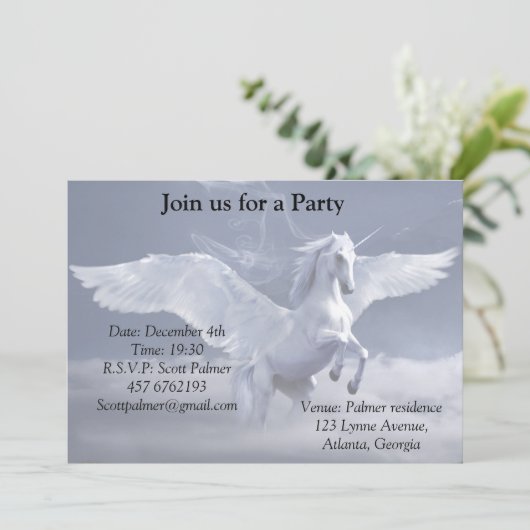 ペガサス飛行中 招待状 (スタンド正面)