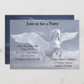 ペガサス飛行中 招待状 (正面/裏面)