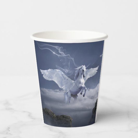 ペガサス飛行中 紙コップ (裏面)