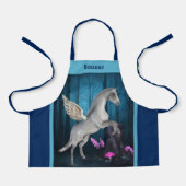ペガサス馬インファンタジーパーソナライズされた林 エプロン (正面)