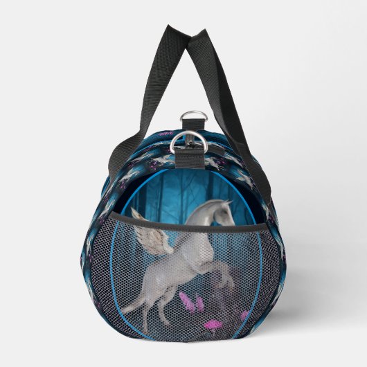 ペガサス馬インファンタジーパーソナライズされた林 ダッフルバッグ (右)