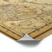 ペガサス馬コンステレーションスターマップアンドロメダ ポスター (角)