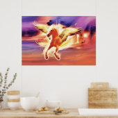 ペガサス馬「光でリード」ポスター ポスター (キッチン)