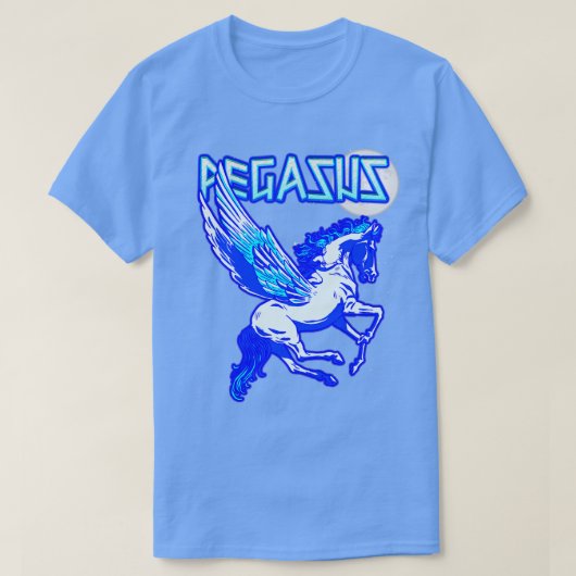 ペガサス魔法の翼を持つ馬ギリシャ神話コンスト Tシャツ (デザイン正面)