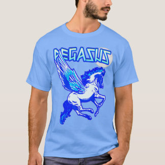 ペガサス魔法の翼を持つ馬ギリシャ神話コンスト Tシャツ