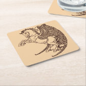 ペガサス スクエアペーパーコースター (アングル)